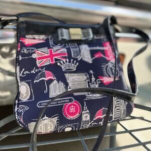 Lulu Guinness Union Jack Print Shoulder Bag